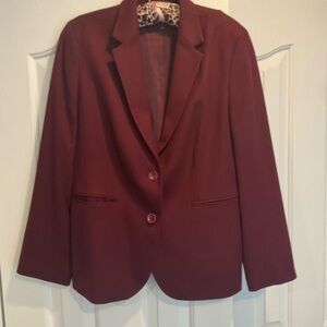 Talbots Women's Burgundy Blazer
